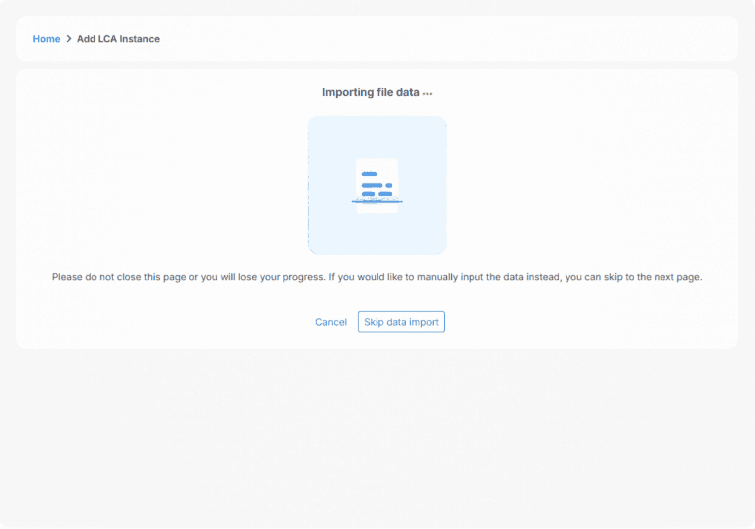 Product screen: creating records